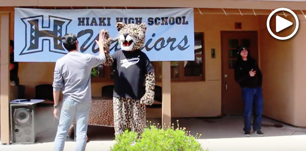 Jaguar naming at Hiaki High School