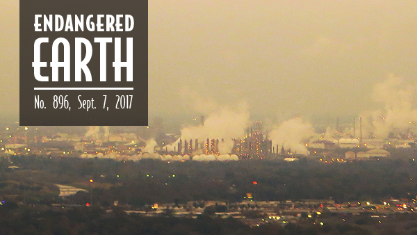 Petrochemical refineries in Houston metro area