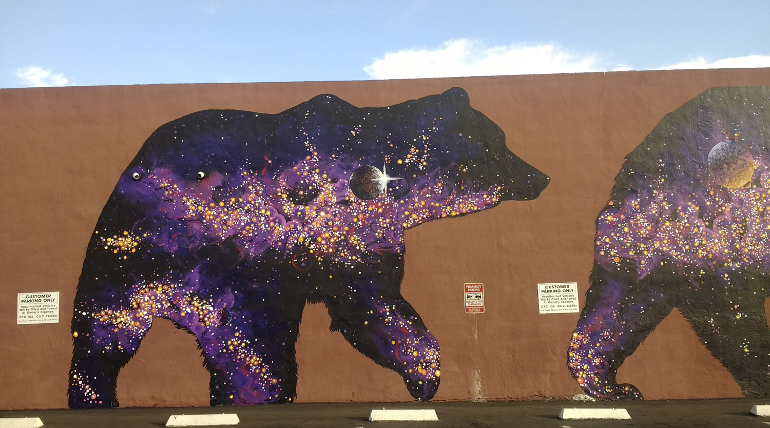 Grizzly bear mural
