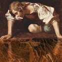 Caravaggio's Narcissus reveals Arctic ice cracks